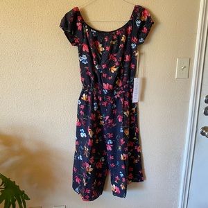 Lumiere floral print romper.